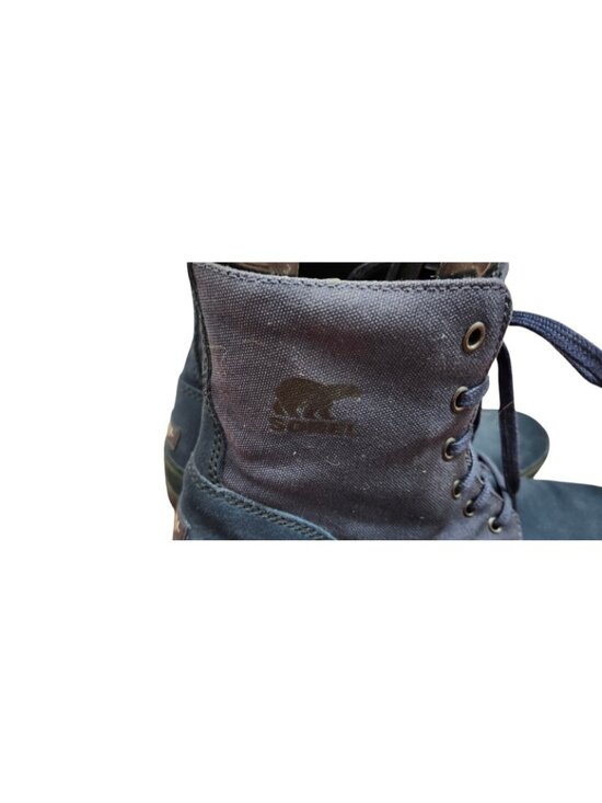 Sorel Woodbine Surplus NM1783 Men\'s Boots Size 13 Navy Leather Canvas Lace Up main image 13